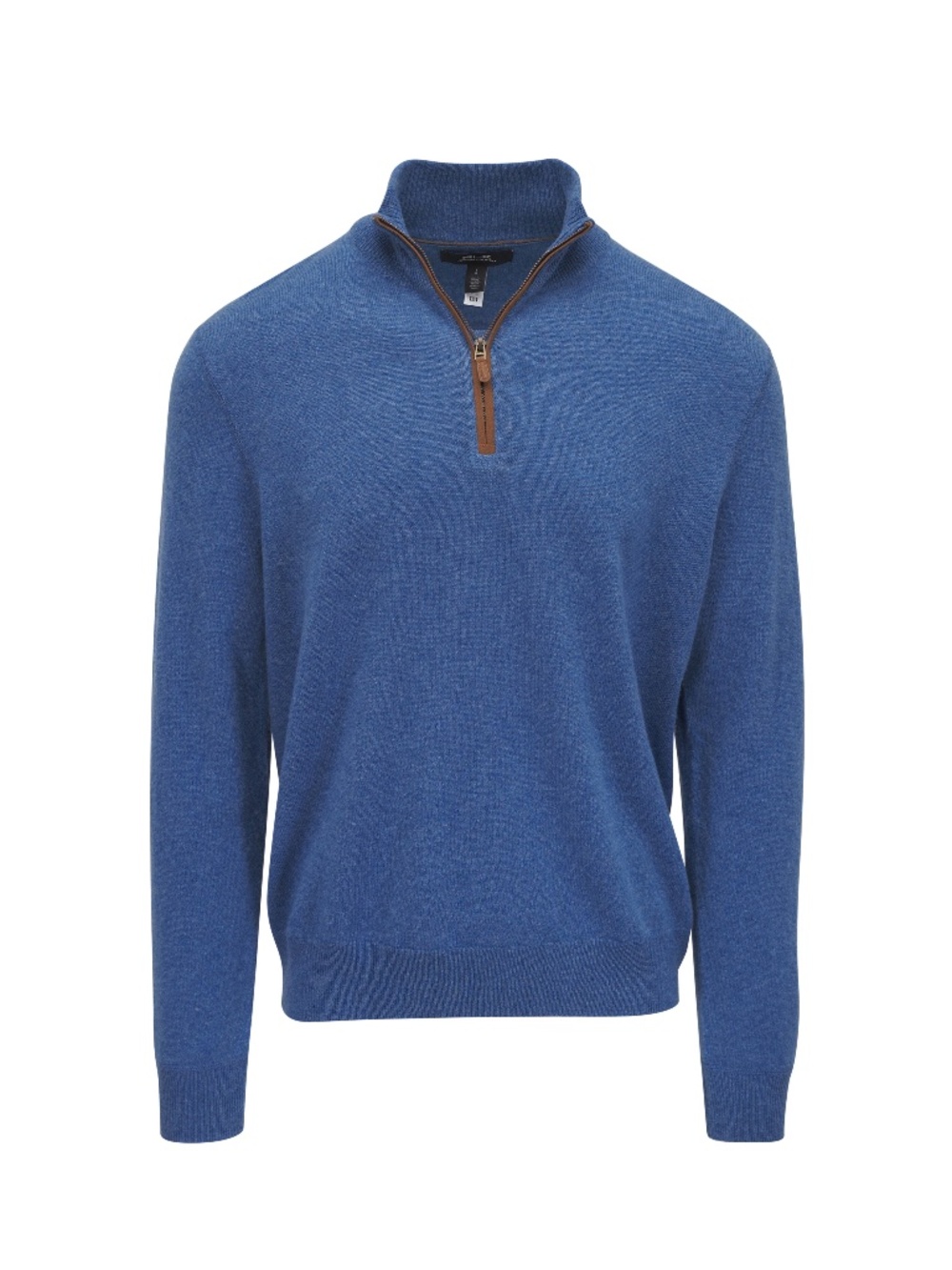 Ralph Lauren RLX Washable Cashmere 1/4 Zip Sweater size L in Blue Hydrangea NWT